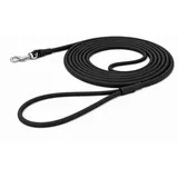 Karlie Hundeleine – Trainings- und Suchleine mit Handschlaufe – 5m x 6mm – Flamingo Caspar Schwarz – Biothane – Karabiner verchromt