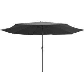 vidaXL Sonnenschirm mit Metall-Mast Ø 400 cm anthrazit