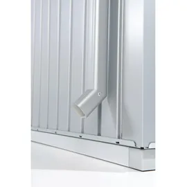 Biohort Regenfallrohr-Set für Gartenhaus Panorama Silber-Metallic