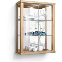 K-Möbel Hängevitrine C1013 80 x 60 x 25 cm Braun