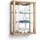 K-Möbel Hängevitrine C1013 80 x 60 x 25 cm Braun