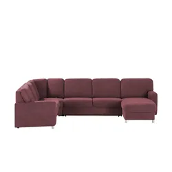 smart Wohnlandschaft  Valencia ¦ rot ¦ Maße (cm): B: 341 H: 90 T: 173.0
