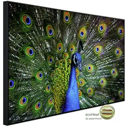 papermoon Infrarotheizung »EcoHeat - Pfau«, Matt-Effekt - bunt