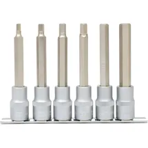 KS Tools 1/2" Bit-Stecknuss-Satz Innensechskant, lang, 6-tlg.