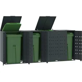 deluke Mülltonnenbox GORILO 276 x 117 x 79 cm anthrazit