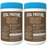 VITAL PROTEINS Collagen Peptides saveur Cacao - Collagène Bovin Poudre 2x297 g