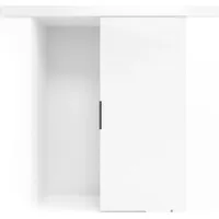 VIKK, Schiebetür Vind, Komplettset mit Tür, Schiebetüren 205cm x 86cm - Weiß