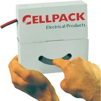 Cellpack 127111 Schrumpfschlauch ohne Kleber Schwarz 6mm 2mm Schrumpfrate:3:1