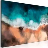 Artgeist Wandbild Wellen im Sand, Leinwand, Querformat, 120 x 80 cm