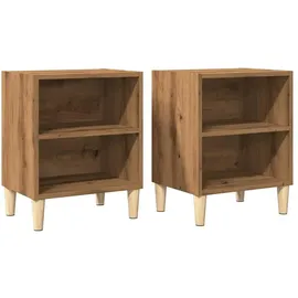 vidaXL Nachtschrank Artisan-Eiche 40 x 30 x 50 cm Braun