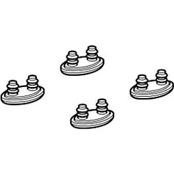 Geberit Set Ausgleichspuffer für WC-Sitz 242173001 zu Geberit AquaClean 4000
