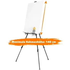 Walimex Atelierstaffelei XL 60-180 cm Aluminium 180 cm Schwarz