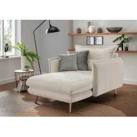 Home Affaire Loveseat HOME AFFAIRE "Lazio", weiß, B:111cm H:101cm T:167cm, 90% Polyester, 5% Nylon, 5% Rayon, Sessel, moderner Sessel mit einer bequemen Polsterung, 2 Stk. Zierkissen