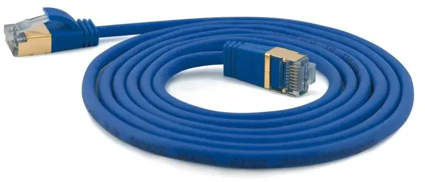 Wantec 7131 Netzwerkkabel Blau 1 m Cat7 S/FTP (S-STP)