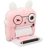 Kinderkamera, Niedliche Wärmebild-Druckkamera mit HD-Rekord, 24 MP Multi-Zoom-Cartoon-Smart-Kids-Sofortbildkamera mit Typ-C-800-mAh-Akku (Rosa)