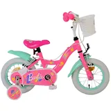 Volare Kinderfahrrad Barbie Fahrrad für Mädchen 12 Zoll Kinderrad in Rosa