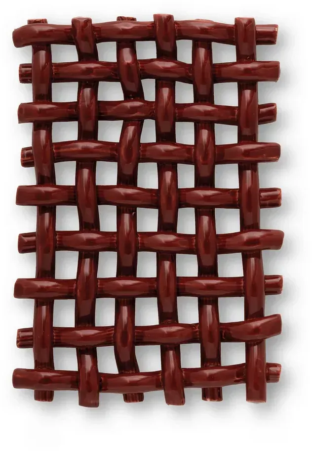 The Poster Club - Interlace 03 Wanddekoration, bordeaux