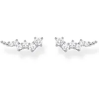 Thomas Sabo Ear climber weiße Steine, silber