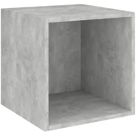 vidaXL Wandschrank Betongrau 37x37x37 cm Holzwerkstoff