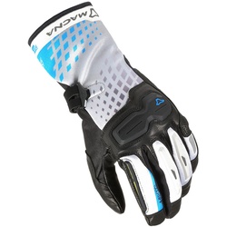 Macna Terra RTX wasserdichte Damen Motorrad Handschuhe, blau, Größe XS