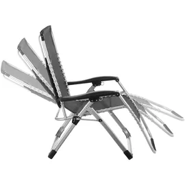 Tectake Cloud II Sonnenliege 93 x 73 x 168 cm Schwarz