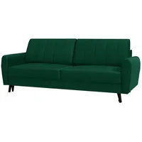 MOEBLO Schlafsofa DEILA, Sofa Couch für Wohnzimmer, Schlafsofa Federkern Sofagarnitur Polstersofa Wohnlandschaft, mit Relaxfunktion grün