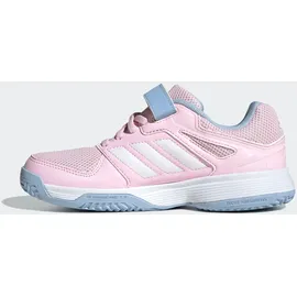 adidas Kinder Hallenschuhe Speedcourt Indoor, Größe 38 - Clear Pink/Ftwr White/Glow blue - 38