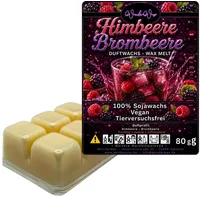WonderWax Duftwachs WonderWax® Duftwachs 6 Würfel, (Himbeeren & Brombeeren), Duftrichtung: Himbeeren & Brombeeren