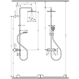 Hansgrohe Vernis Shape mit Thermostat, mattschwarz