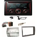 Pioneer FH-S820DAB DAB+ Bluetooth FLAC CD Einbauset für Fiat Ducato Boxer Jumper