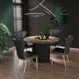 Vicco Calero 120 x 76 x 60 cm Eiche rustikal/schwarz