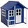 hardin 1fachgut Kinderspielhaus aus Tannenholz 131 x 115,5 x 136 cm Blau/Weiß