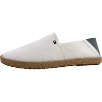 Tommy Hilfiger Espandrille Herren Slipper in Weiß, Größe 45