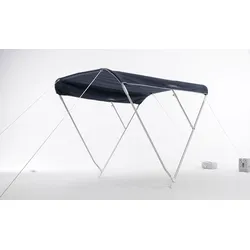 Bimini Sonnensegel 3 Streben Aluminium - blau