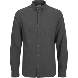 Jack & Jones Hemd CLASSIC MELANGE Slimfit Langarmhemd mit Button-Down-Kragen und Brusttasche