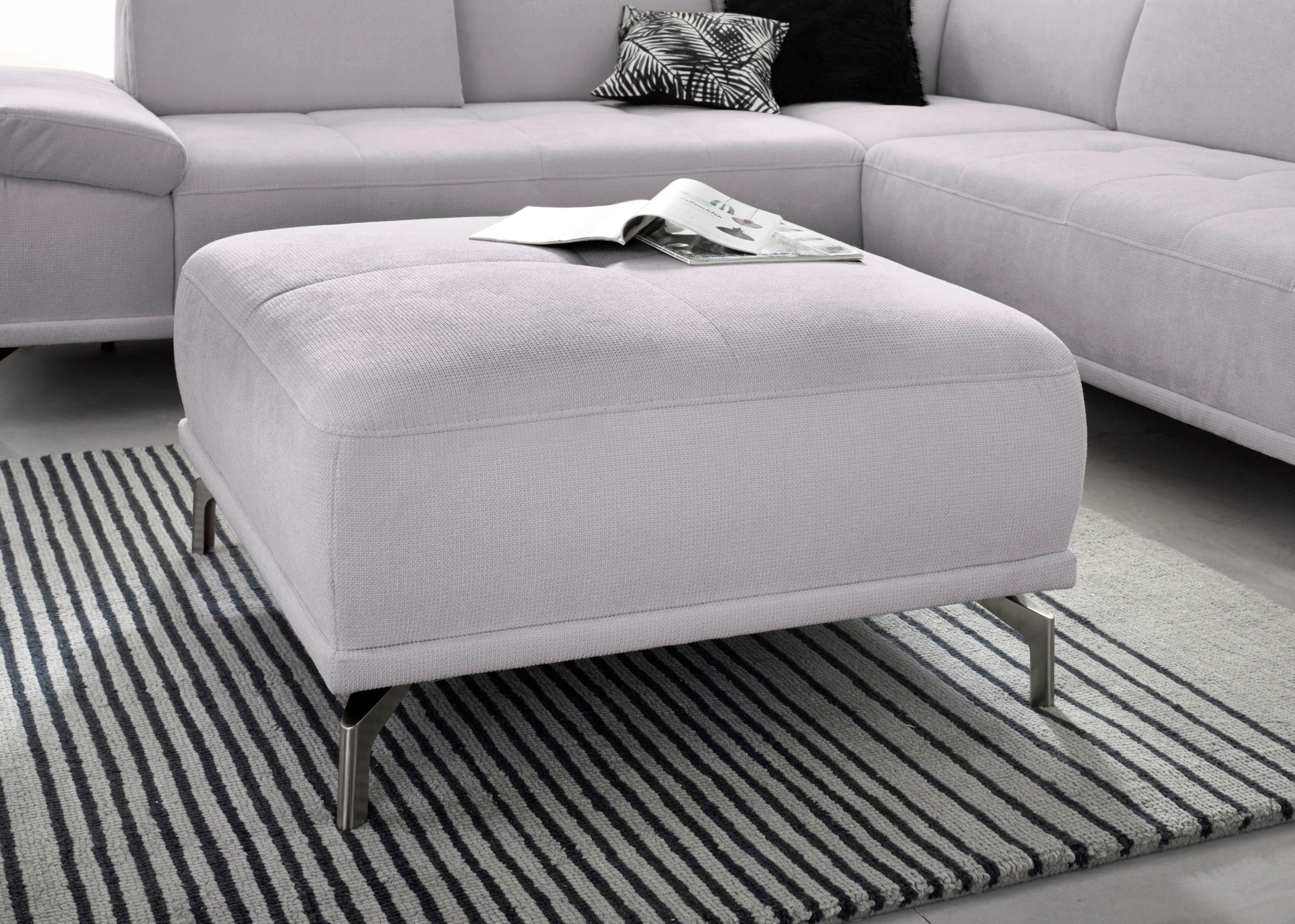 Places of Style Hocker »Caluna« PLACES OF STYLE silber