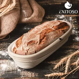 Exitoso Brot-Garkorb oval - Beige