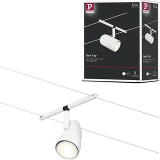 Paulmann CorDuo Seilsystem Cup Einzelspot GU5,3 max. 10W 12V Weiß matt Chrom