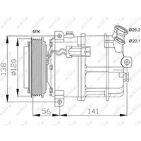 NRF Kompressor, Klimaanlage EASY FIT