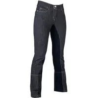 HKM Erwachsene Hose Jodhpur -Miss Blink- 1/1 Alos Besatz6169 jeansblau/dunkelblau50, 6169 jeansblau/dunkelblau, 50, HKM 4000315793242