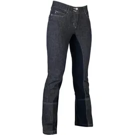 HKM Erwachsene Hose Jodhpur -Miss Blink- 1/1 Alos Besatz6169 jeansblau/dunkelblau50, 6169 jeansblau/dunkelblau, 50, HKM 4000315793242