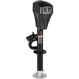 Vevor Elektrischer Anhängerheber, 2267 kg, Wohnmobil-Anhängerstütze mit 7-poligem Stecker, manueller Kurbel & Wagenheberabdeckung, 255-860 mm Hub, für Anhänger, Wohnmobile & Wohnwagen, schwarz