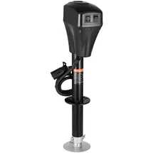 Vevor Elektrischer Anhängerheber, 2267 kg, Wohnmobil-Anhängerstütze mit 7-poligem Stecker, manueller Kurbel & Wagenheberabdeckung, 255-860 mm Hub, für Anhänger, Wohnmobile & Wohnwagen, schwarz