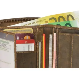 GREENBURRY Vintage Geldbörse Unisex braun