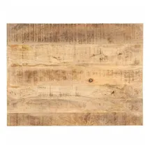 vidaXL Tischplatte Massivholz 25-27 mm 80 x 60 cm