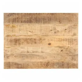 vidaXL Tischplatte Massivholz 25-27 mm 80 x 60 cm