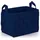 N8WERK Aufbewahrungskorb Filz mit Griff 35 x 25 x 25 cm blau