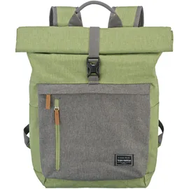 Travelite Rucksack Basic Rollup Backpack Green / Grey