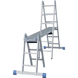 Krause Stabilo Gelenk-Combileiter 2 x 3 und 2 x 6 Sprossen