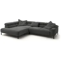 KAWOLA Sofa DELIA grau Recamiere links
